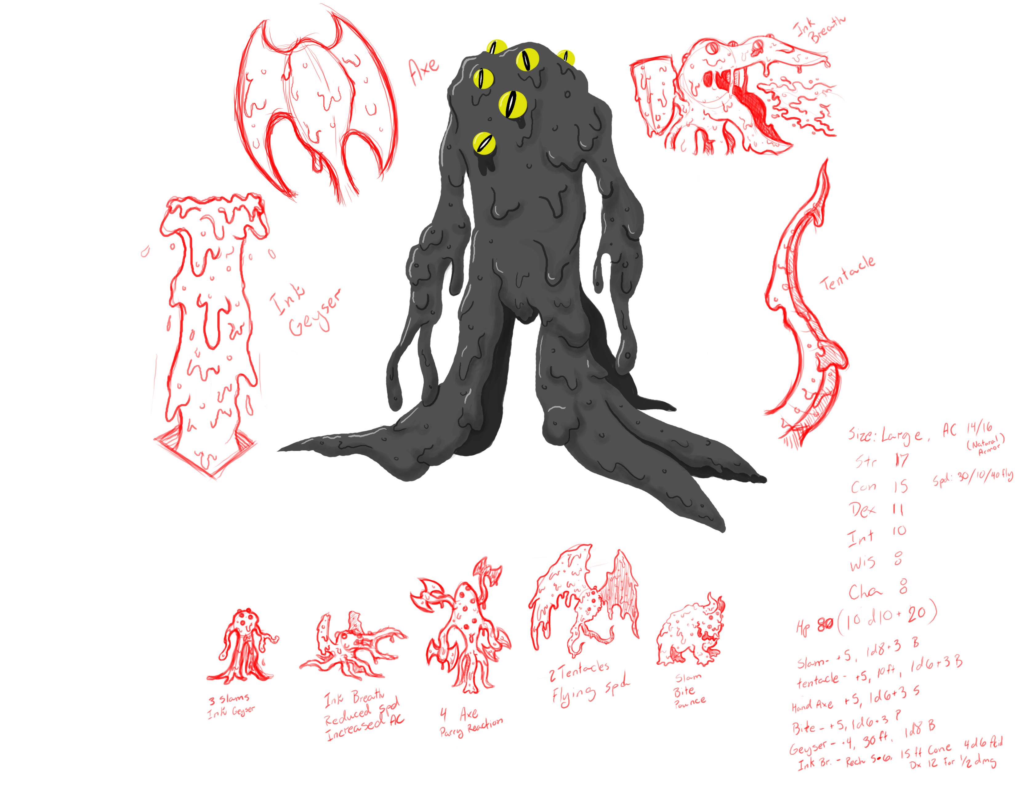 Sketch for RPG Monster
